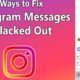 Instagram Messages Blacked Out